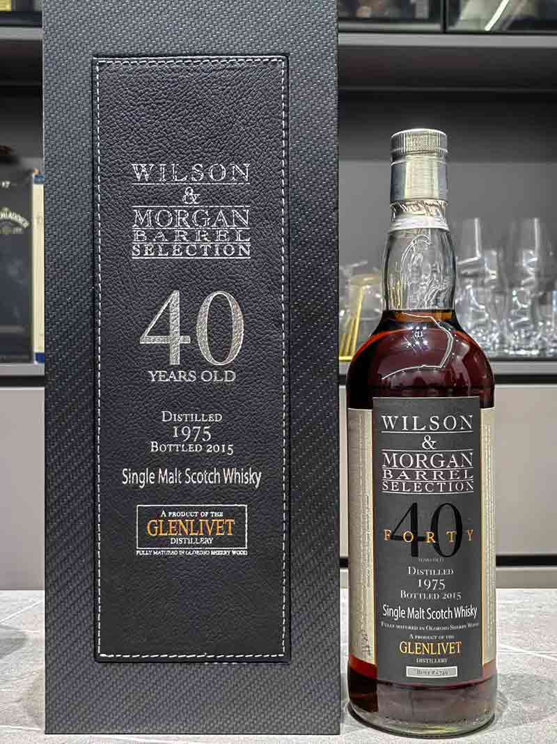 格蘭利威 Glenlivet 1975 - 40年「Wilson & Morgan」雪莉單桶原酒威士忌