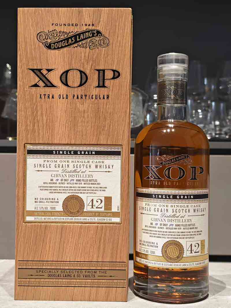 格文 Girvan 1979 - 42年「道格拉斯梁-XOP最高階系列」單一穀物威士忌