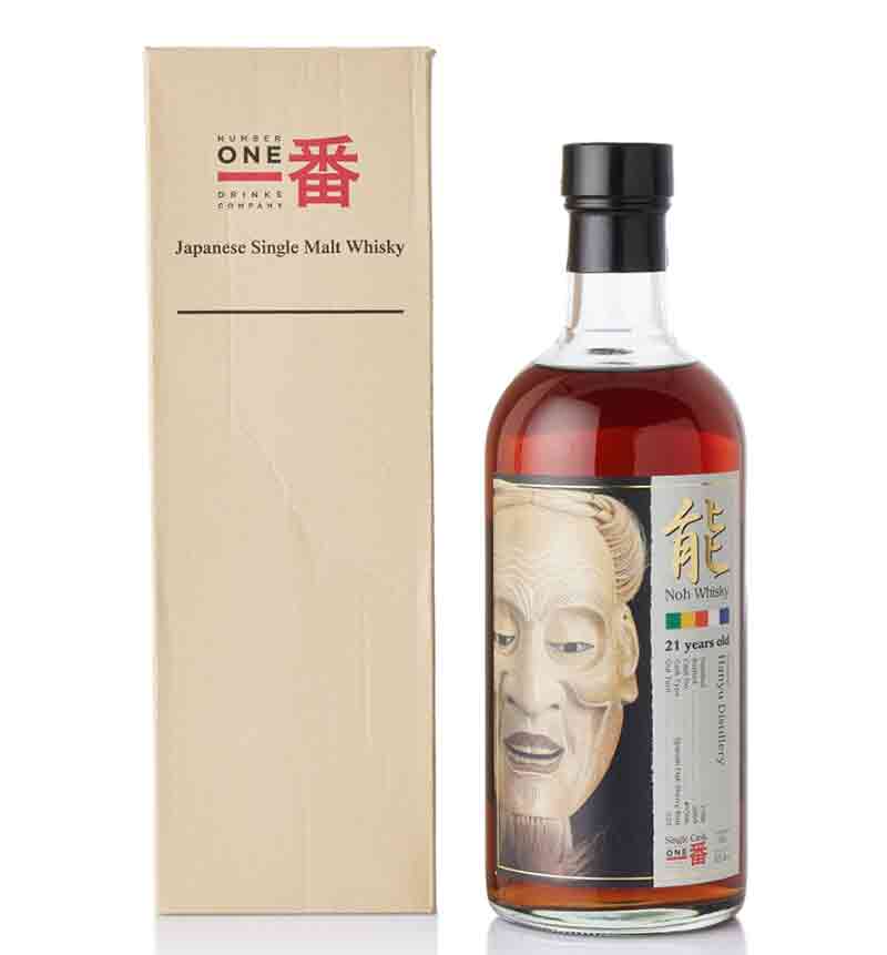 羽生 Hanyu「能劇 / Noh Whisky系列」1988-2009 21年 #9306 西班牙雪莉單一桶單一麥芽日本威士忌