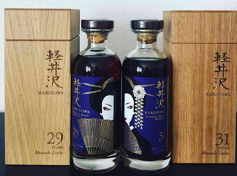 輕井澤 Karuizawa「第五代 紫羅蘭藝妓（紫底鏡像）」29年雪莉桶 & 31年雪莉桶特仕雙樽珍藏版日本威士忌