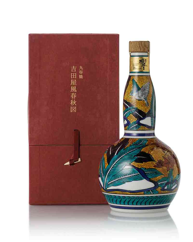 三得利 響 Hibiki 21年「九谷燒 吉田屋風春秋圖瓶」特仕限量版日本威士忌